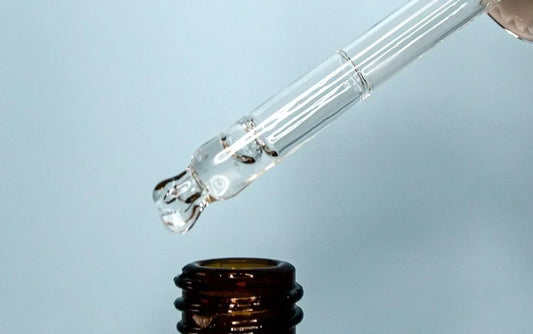 eye serum drop close up