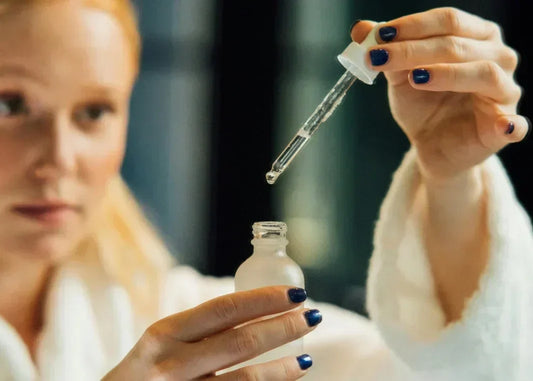 women using serum