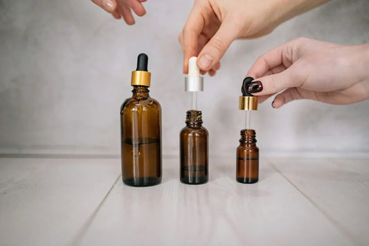 three bottles of serum